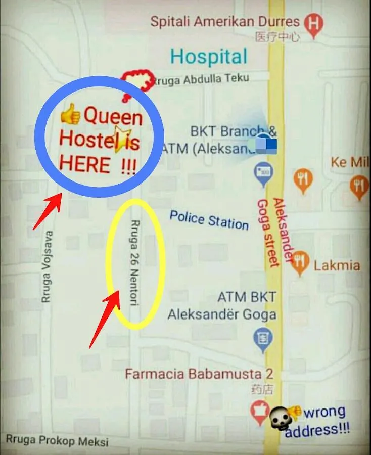 Privatunterkunft Queen Hostel Durrës Albanien